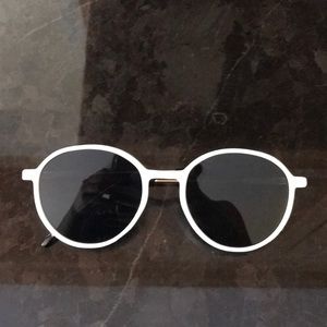 Never Worn White with Gold Detail Sunglasses